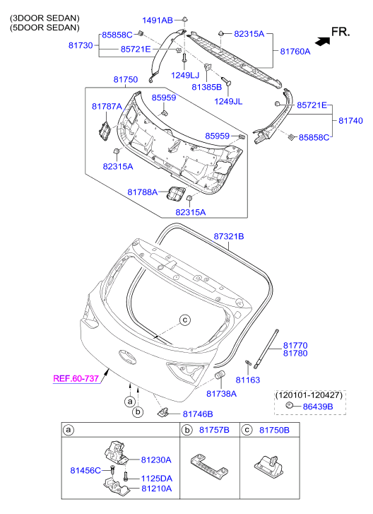 Hyundai 81780A6000 - Qazlı bulaq, baqaj, yük yeri furqanavto.az