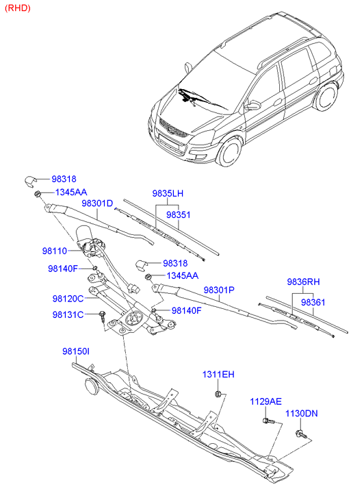 Hyundai 9835017000 - Sülən Bıçağı furqanavto.az