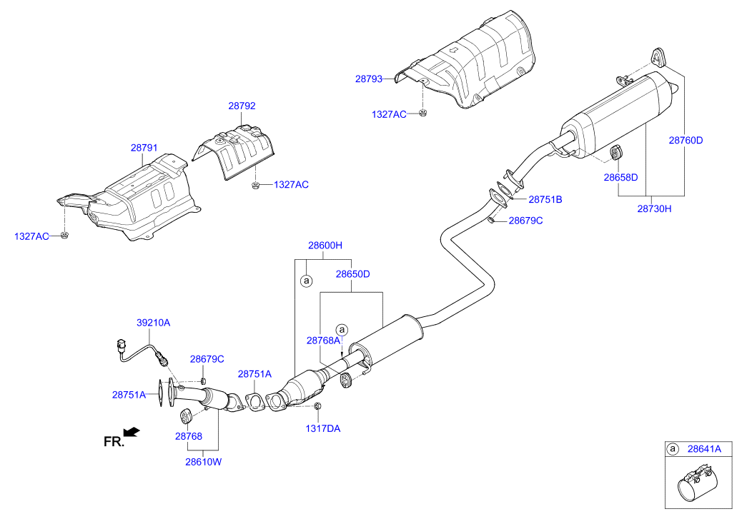Hyundai 28761C1300 - Hanger - exhaust pipe furqanavto.az