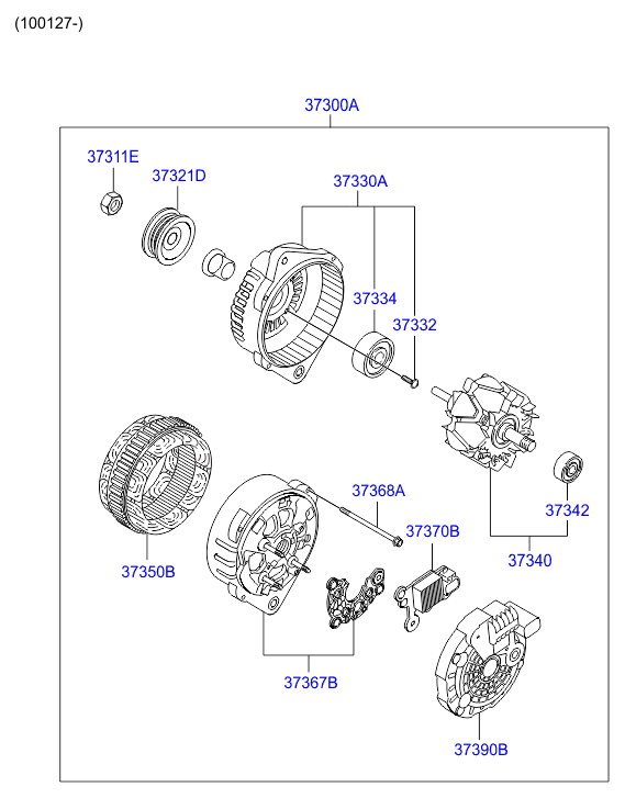 Hyundai 37300-02570 - Alternator furqanavto.az