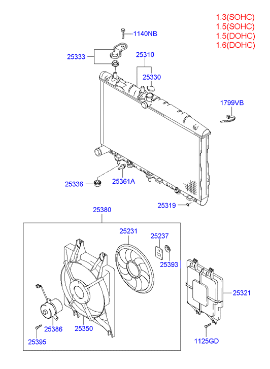 Volvo 2531025050 - Radiator, mühərrikin soyudulması furqanavto.az