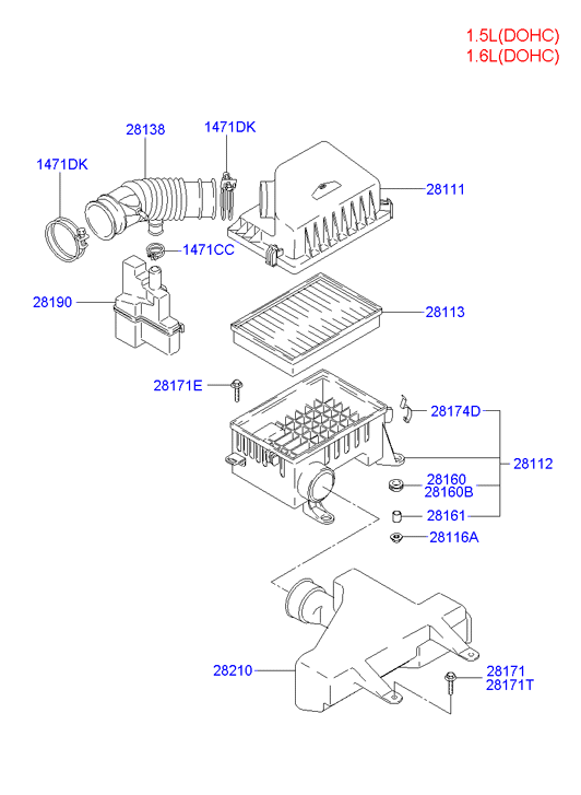 KIA 28113-22600 - Hava filtri furqanavto.az