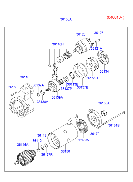 KIA 36100-42350 - STARTER furqanavto.az