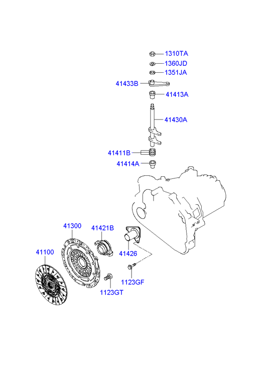 Hyundai 41300-39260 - Debriyaj təzyiq lövhəsi furqanavto.az