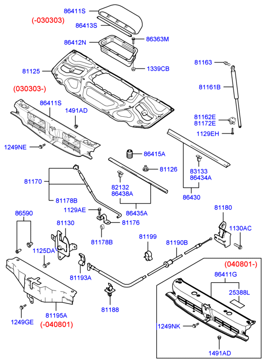 Hyundai 81161-26000 - Qaz bulaq, kapot furqanavto.az