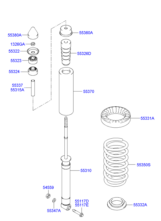 KIA 55310-1C200 - Amortizator furqanavto.az