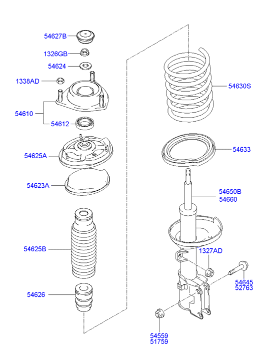 KIA 54626-1C500 - Rezin tampon, asma furqanavto.az