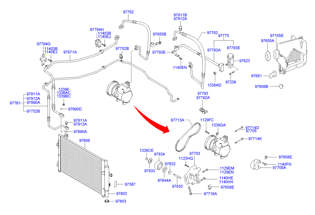 KIA 9760 61 C300 - Kondenser, kondisioner furqanavto.az