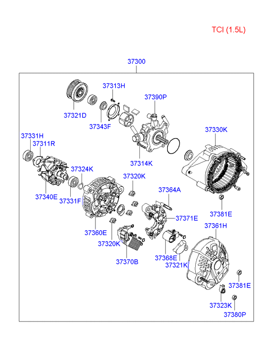 Hyundai (BEIJING) 37322-27501 - Pulley assy furqanavto.az