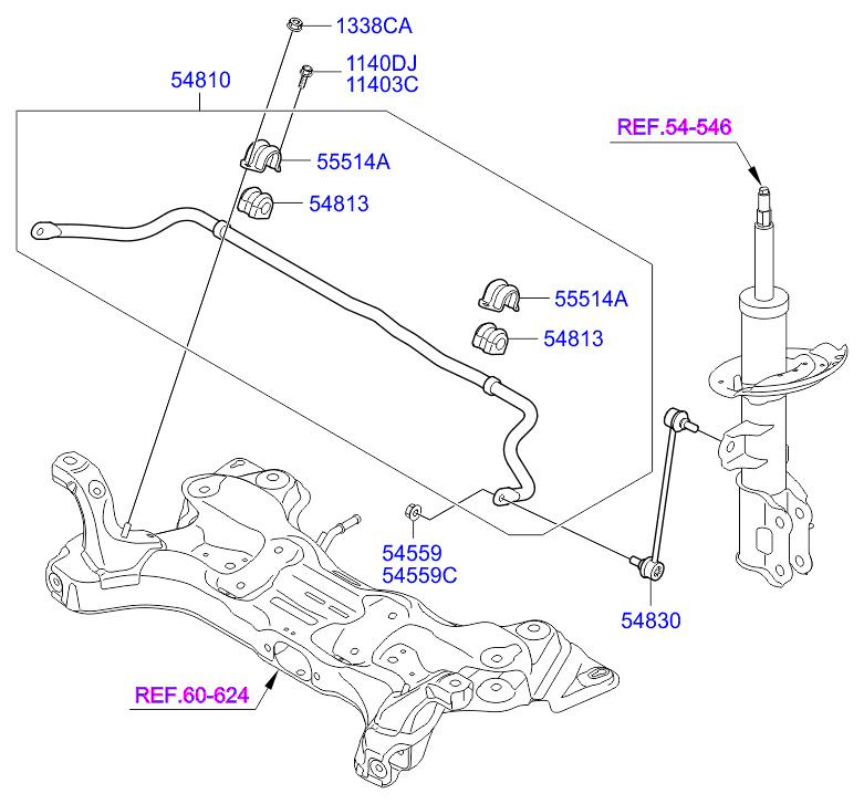 NISSAN 548300U000 - Çubuq / Strut, stabilizator furqanavto.az