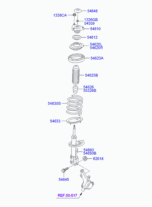 Hyundai 546302H110 - Amortizator furqanavto.az