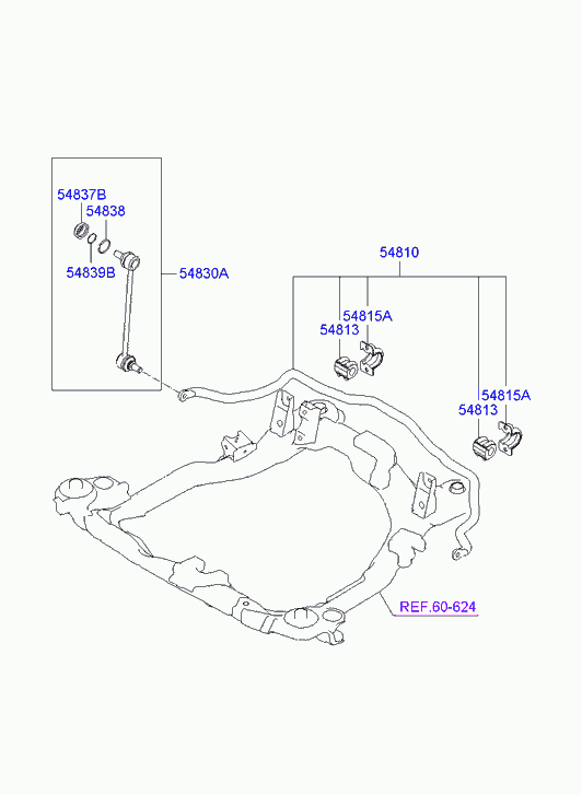 Hyundai 548302E000 - LİNK STABİLİZATOR ÖN S-S furqanavto.az