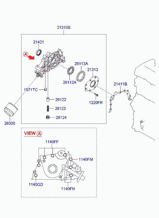 KIA 2630035503 - YAG FİLTERİ furqanavto.az