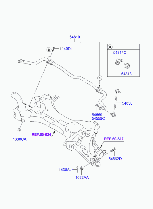 Hyundai 54813-2S000 - REZİN STABILIZATOR ÖN furqanavto.az