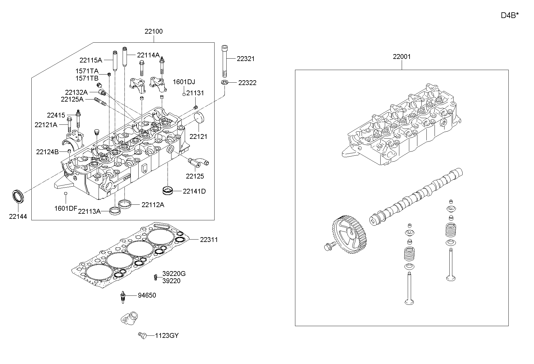 Hyundai 22144-35000 - Vil möhürü, eksantrik mili furqanavto.az