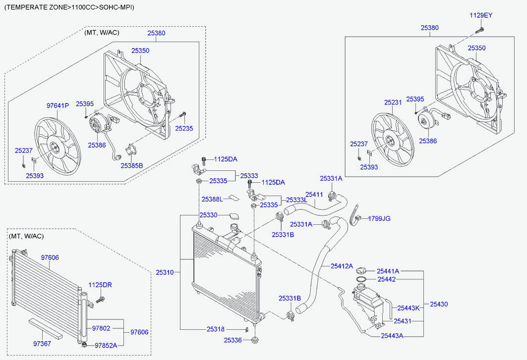 RENAULT 97 60 61C 350 - Kondenser, kondisioner furqanavto.az