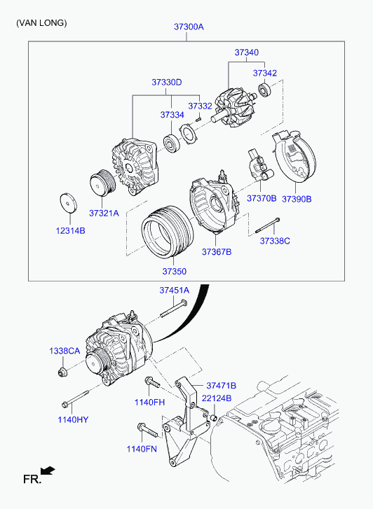 Hyundai 37300-4A320 - Alternator furqanavto.az