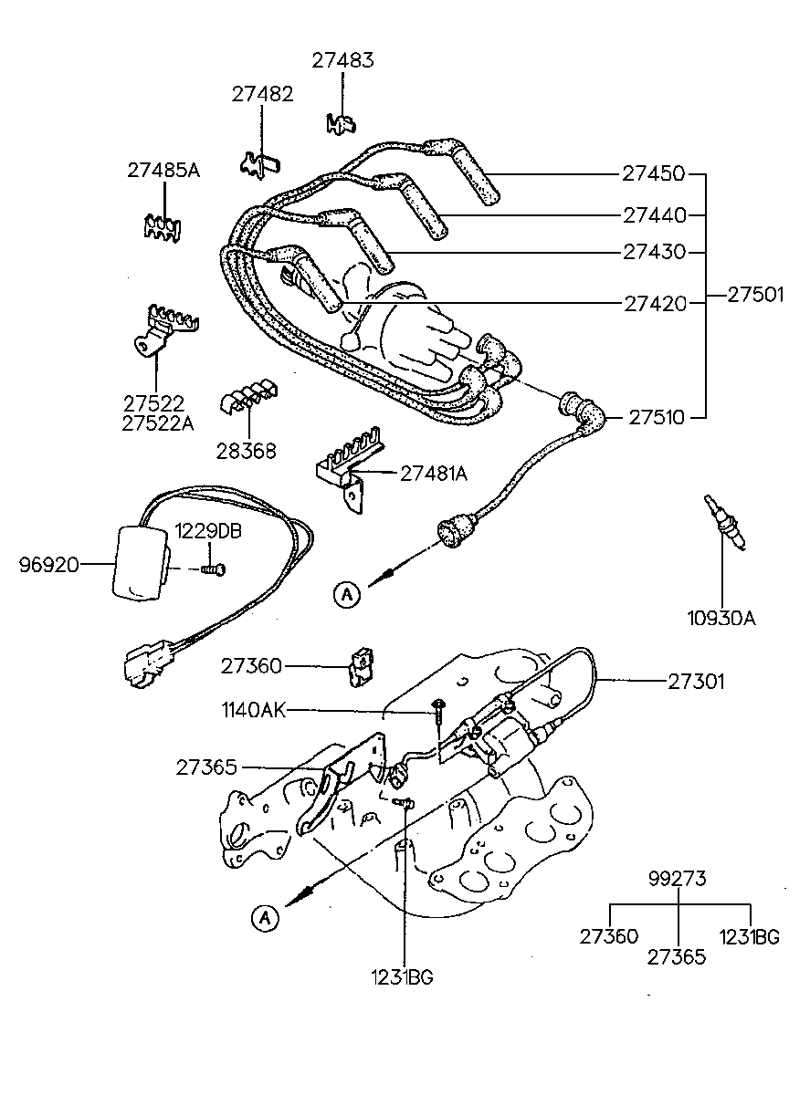 Hyundai 27501-32C00 - Alovlanma kabeli dəsti furqanavto.az