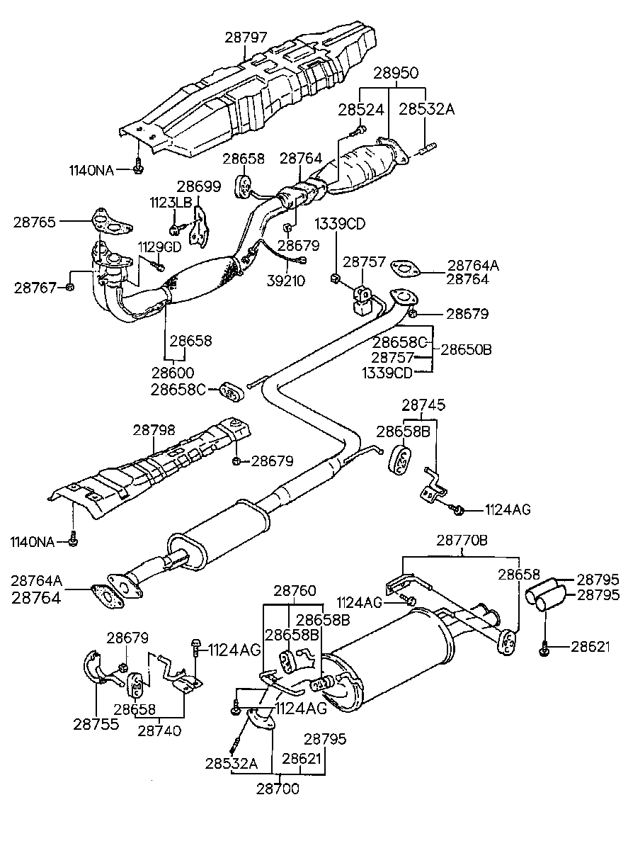 FORD 2865834050 - Tutacaq, egzoz sistemi furqanavto.az