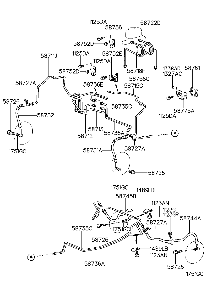 KIA 58744-34001 - Əyləc şlanqı furqanavto.az