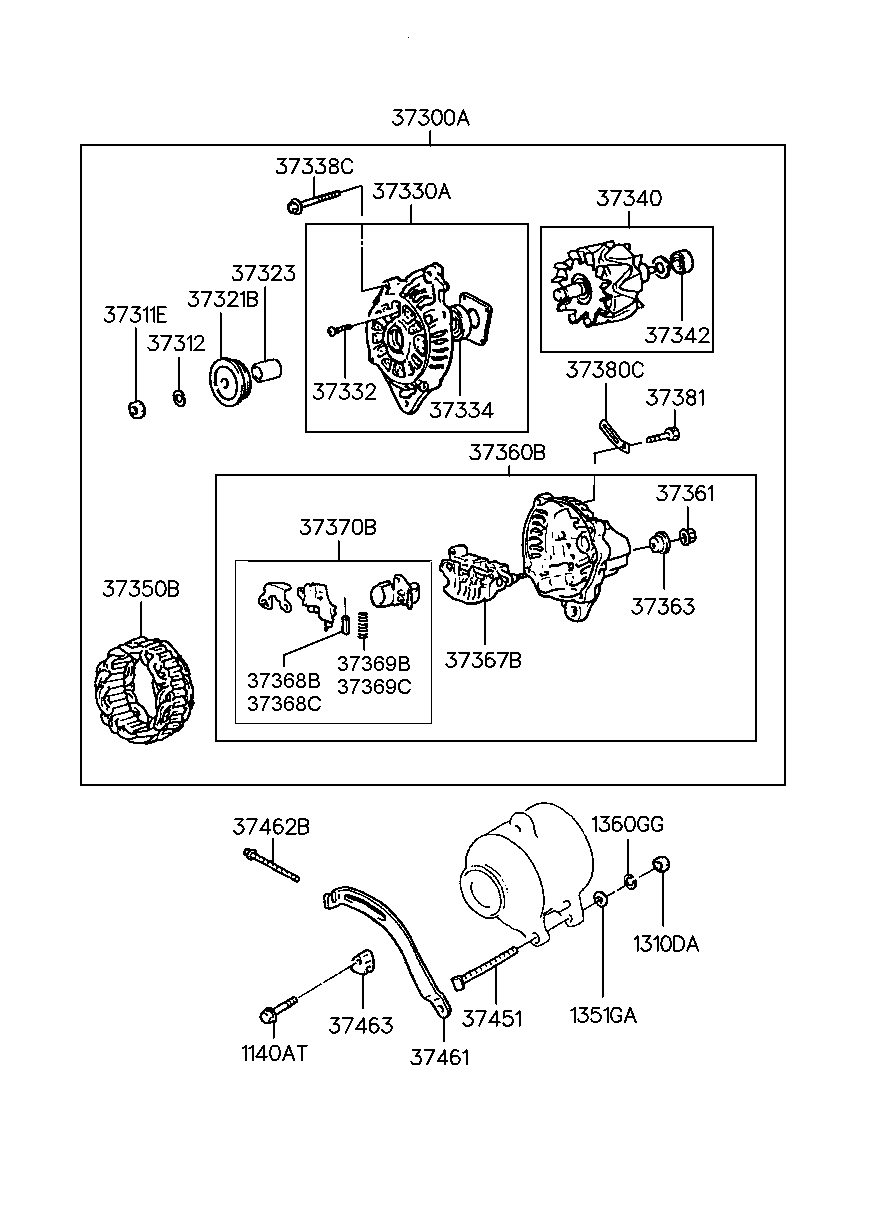 KIA 37300-33103 - Alternator furqanavto.az