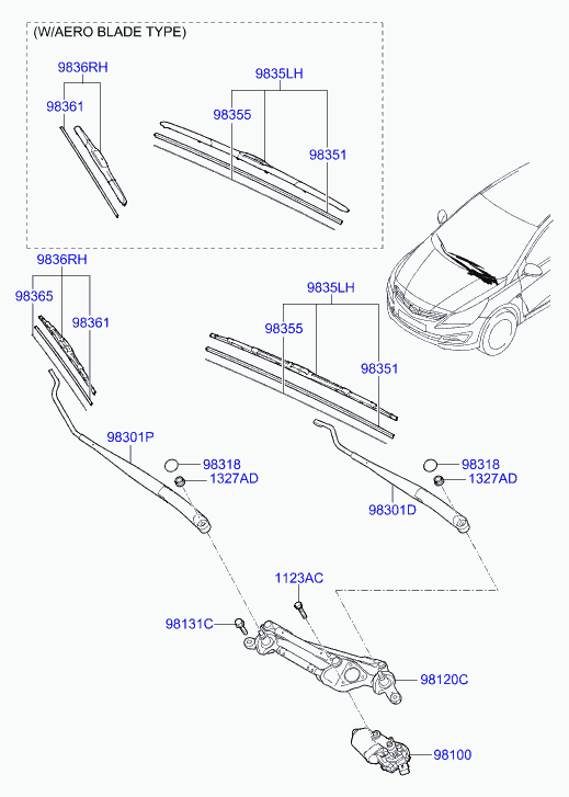 KIA 98360-1R000 - Sülən Bıçağı furqanavto.az