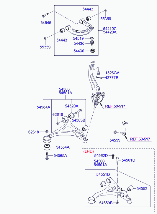 Hyundai 54430-3K000 - Bağlama çubuğunun sonu furqanavto.az