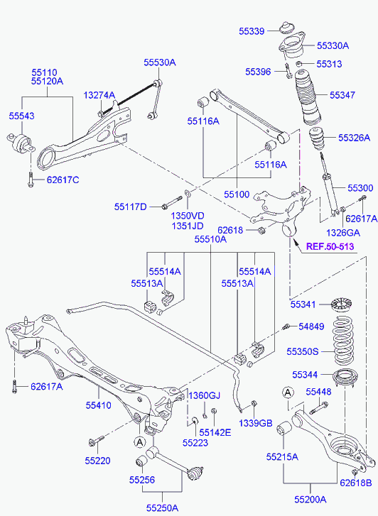 Hyundai 55311-2R600 - Amortizator www.furqanavto.az