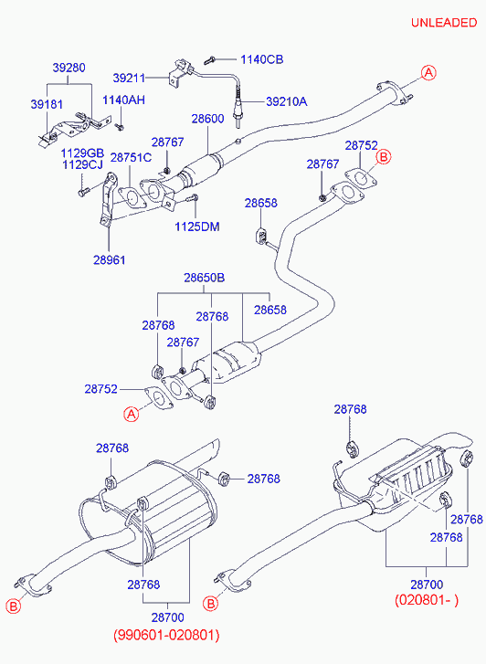 KIA 28752 25000 - Conta, egzoz borusu furqanavto.az