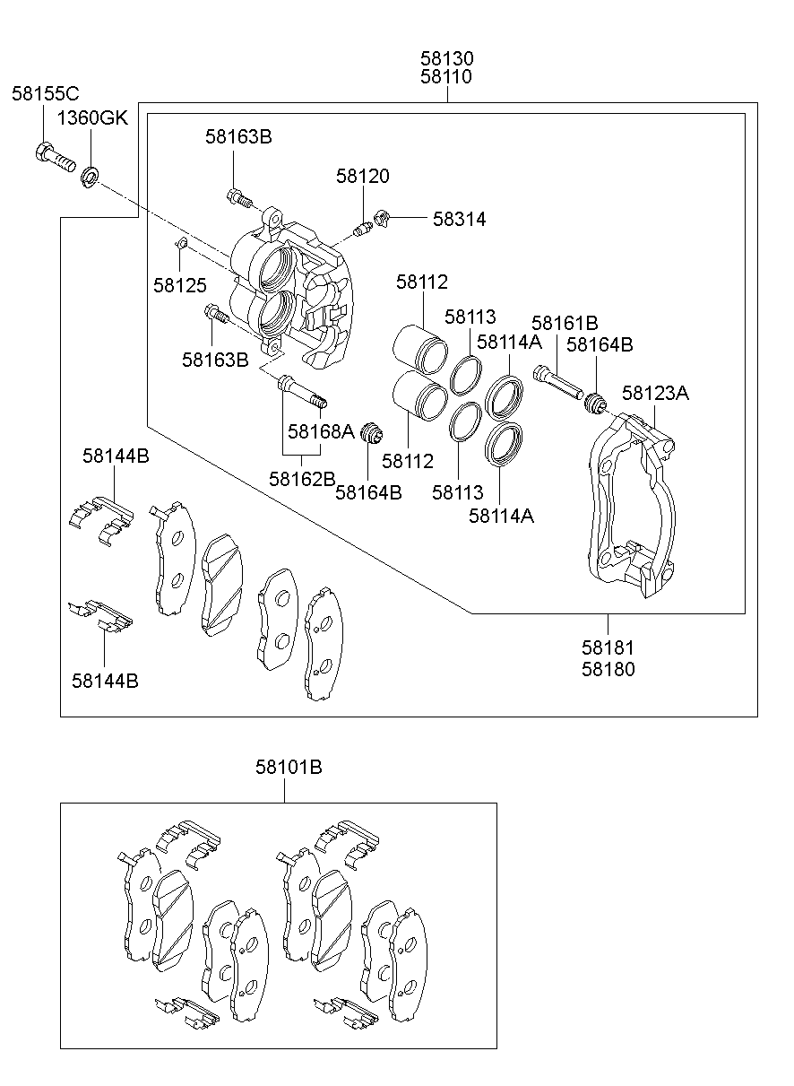 Hyundai 581014HA01 - NAKLADKA ÖN furqanavto.az