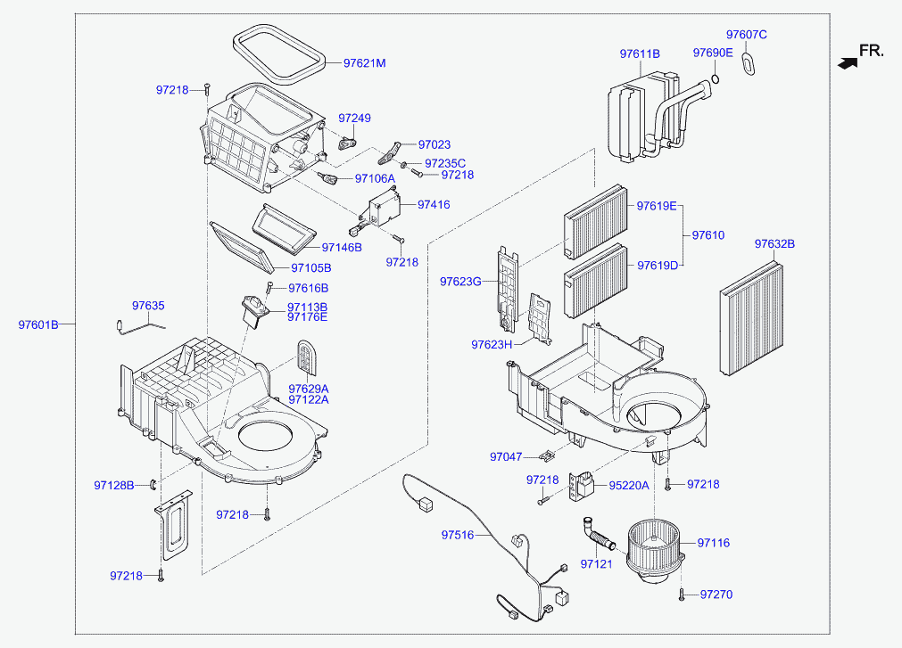 Hyundai 97619-3D100 - KONDİSİONER FİLTERİ furqanavto.az