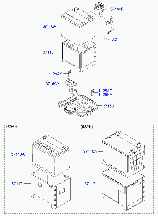 Hyundai 3711029102 - Başlanğıc batareyası furqanavto.az