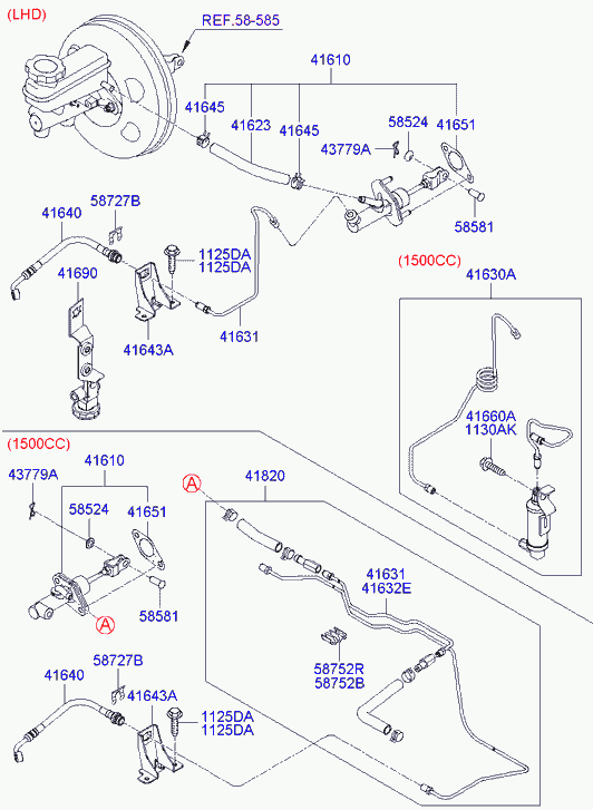 Hyundai 41610-1C000 - Usta silindr, mufta furqanavto.az