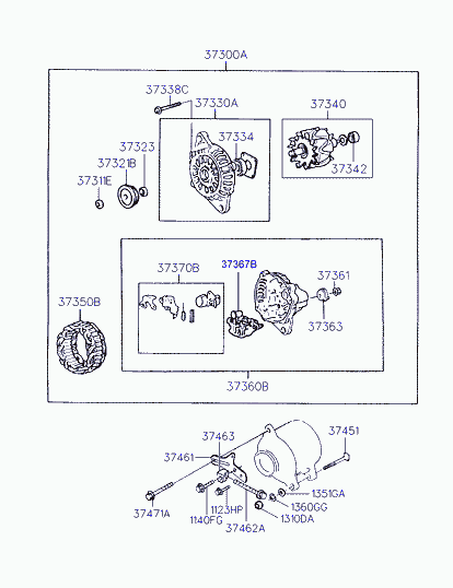 Hyundai 37300-02503 - Alternator furqanavto.az