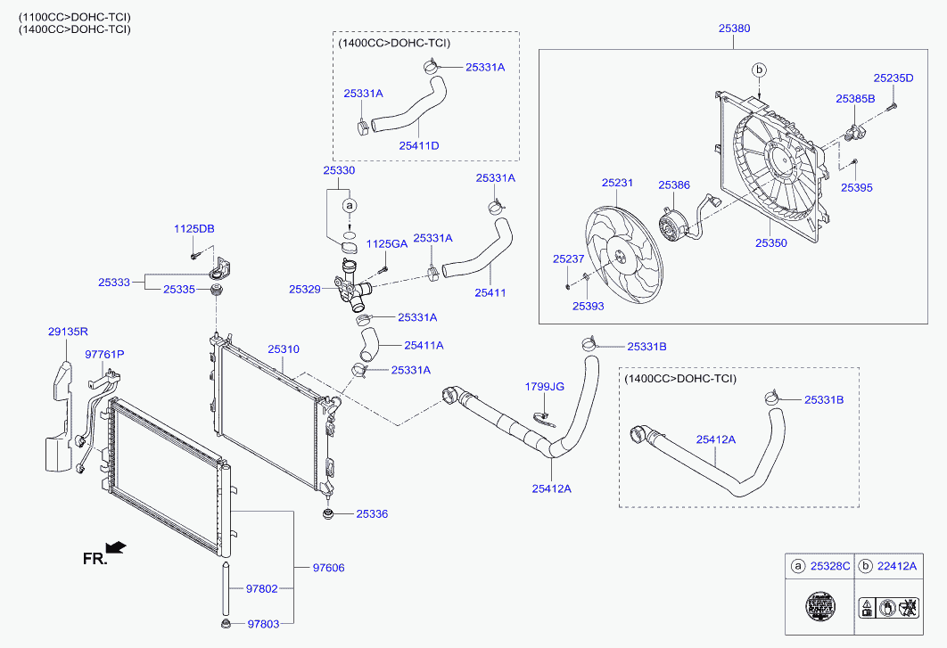 Hyundai 253100U000 - Radiator, mühərrikin soyudulması furqanavto.az