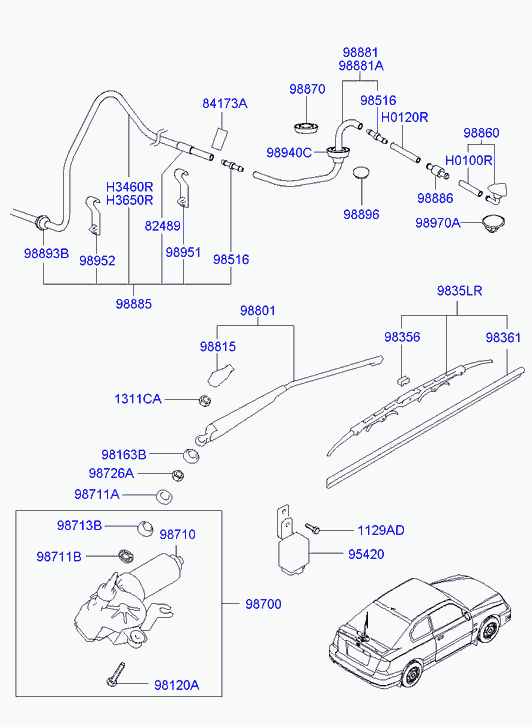 Hyundai 9836022020 - Sülən Bıçağı furqanavto.az