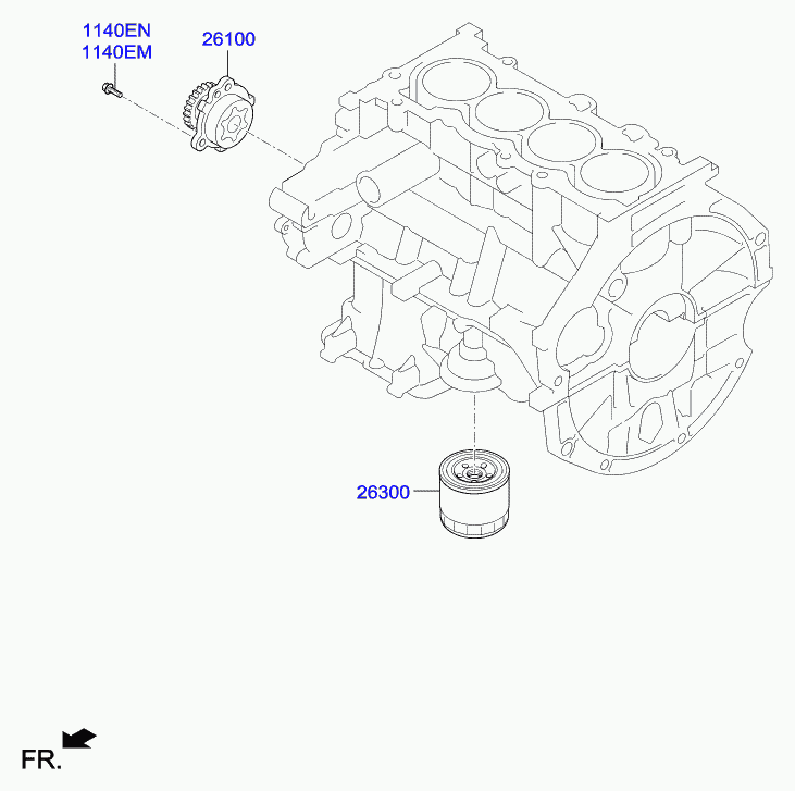 Hyundai 2630002503 - YAG FİLTERİ furqanavto.az