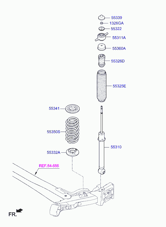 KIA 55310H5000 - Amortizator furqanavto.az