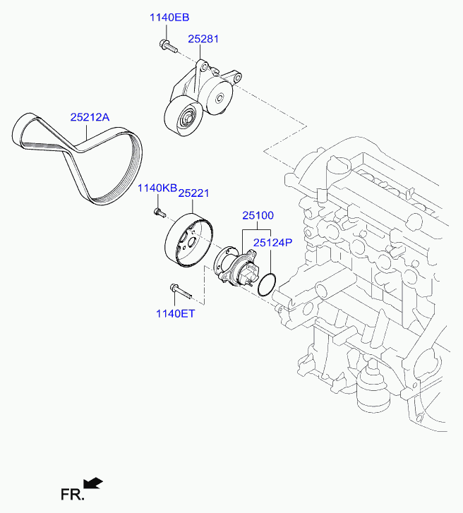 KIA 25100-03011 - Su nasosu furqanavto.az