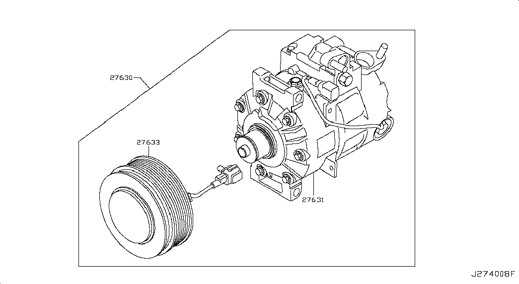 Infiniti 926101CB0B - Kompressor, kondisioner furqanavto.az