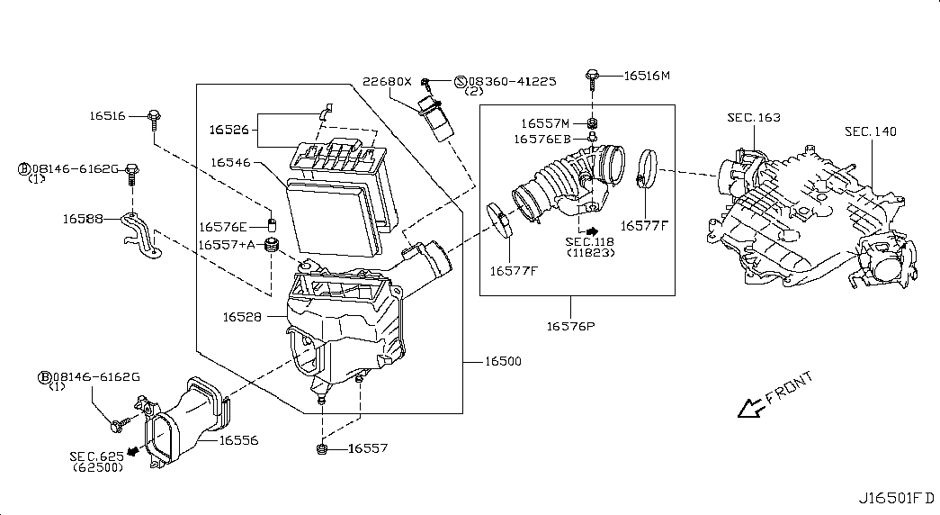 Infiniti 16546 JK20A - Hava filtri furqanavto.az