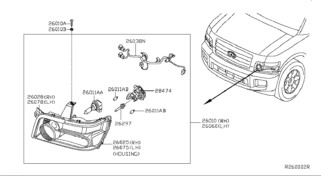 NISSAN 26297-7S600 - Lampa, işıqfor furqanavto.az