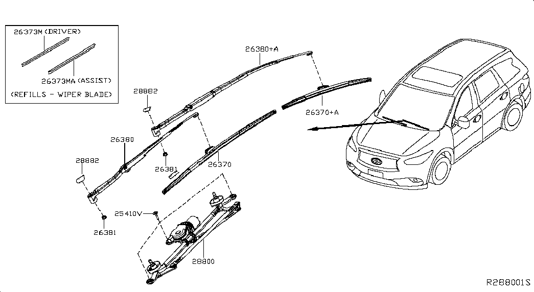 NISSAN 28882-ZN50A - Sülən Bıçağı furqanavto.az