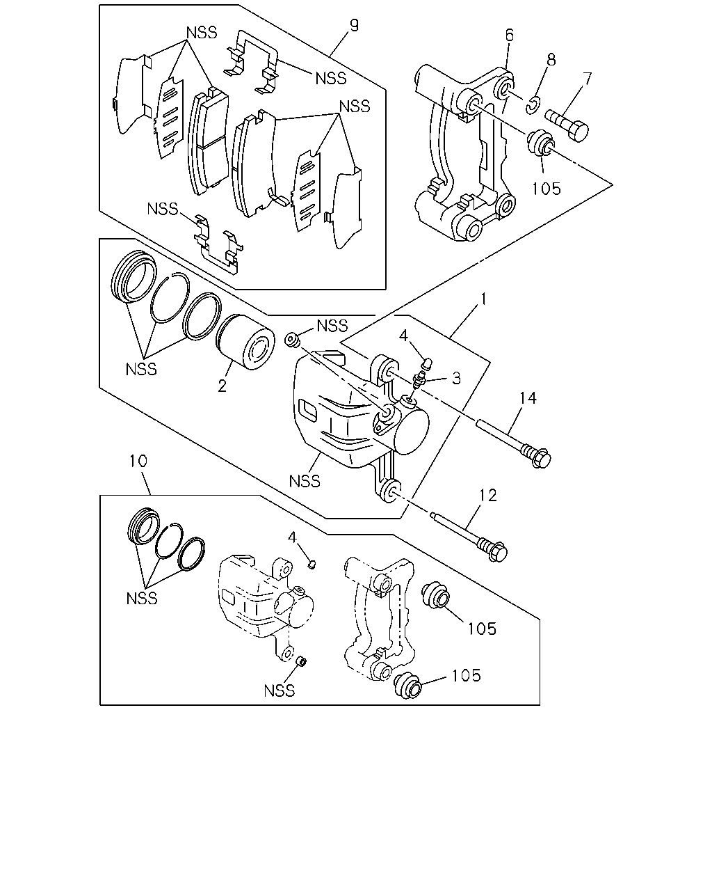 ISUZU 8-97134-718-0 - Təmir dəsti, əyləc kaliperi furqanavto.az