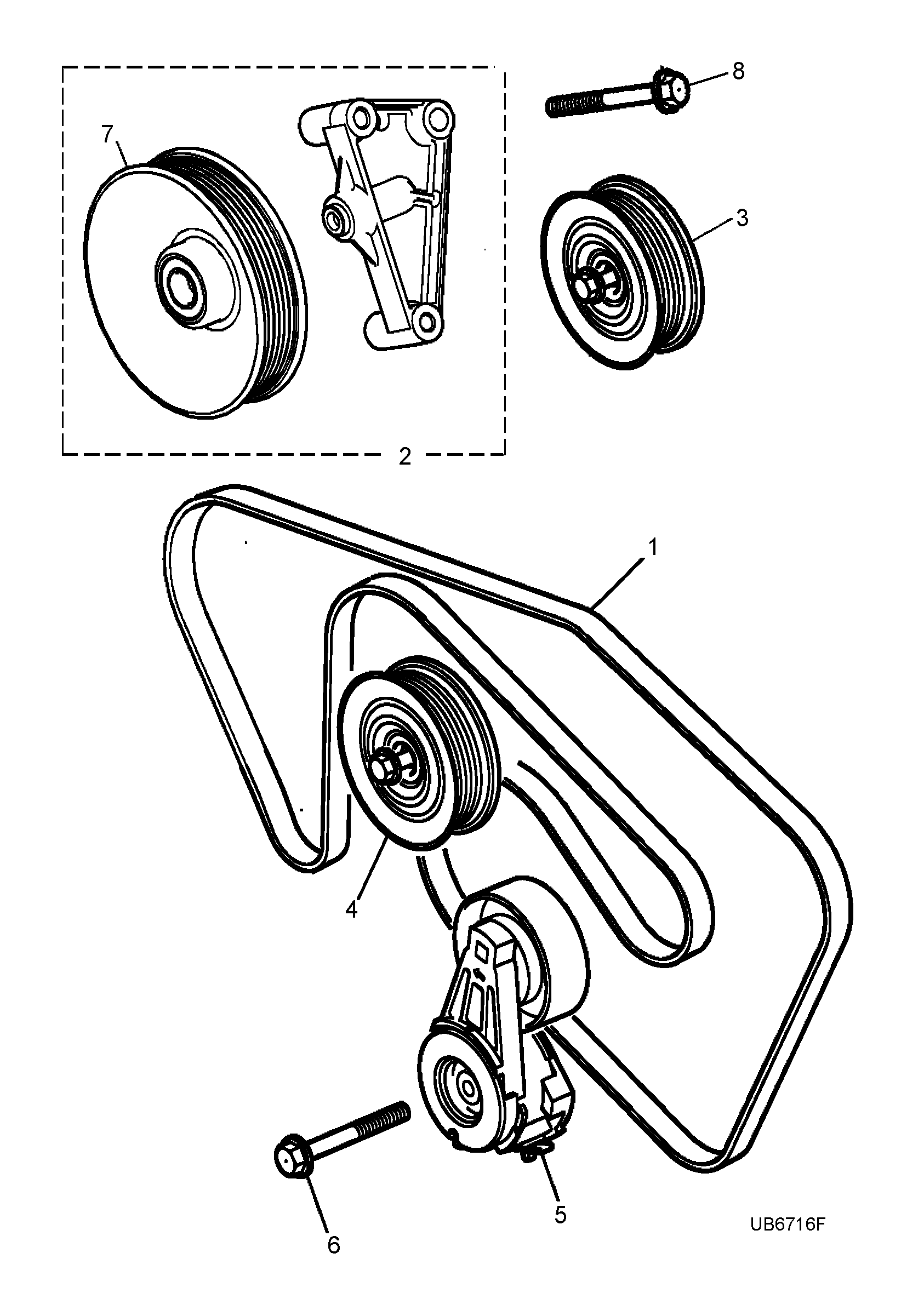 Jaguar XR86445 - Kəmər Dartıcı, v-yivli kəmər furqanavto.az