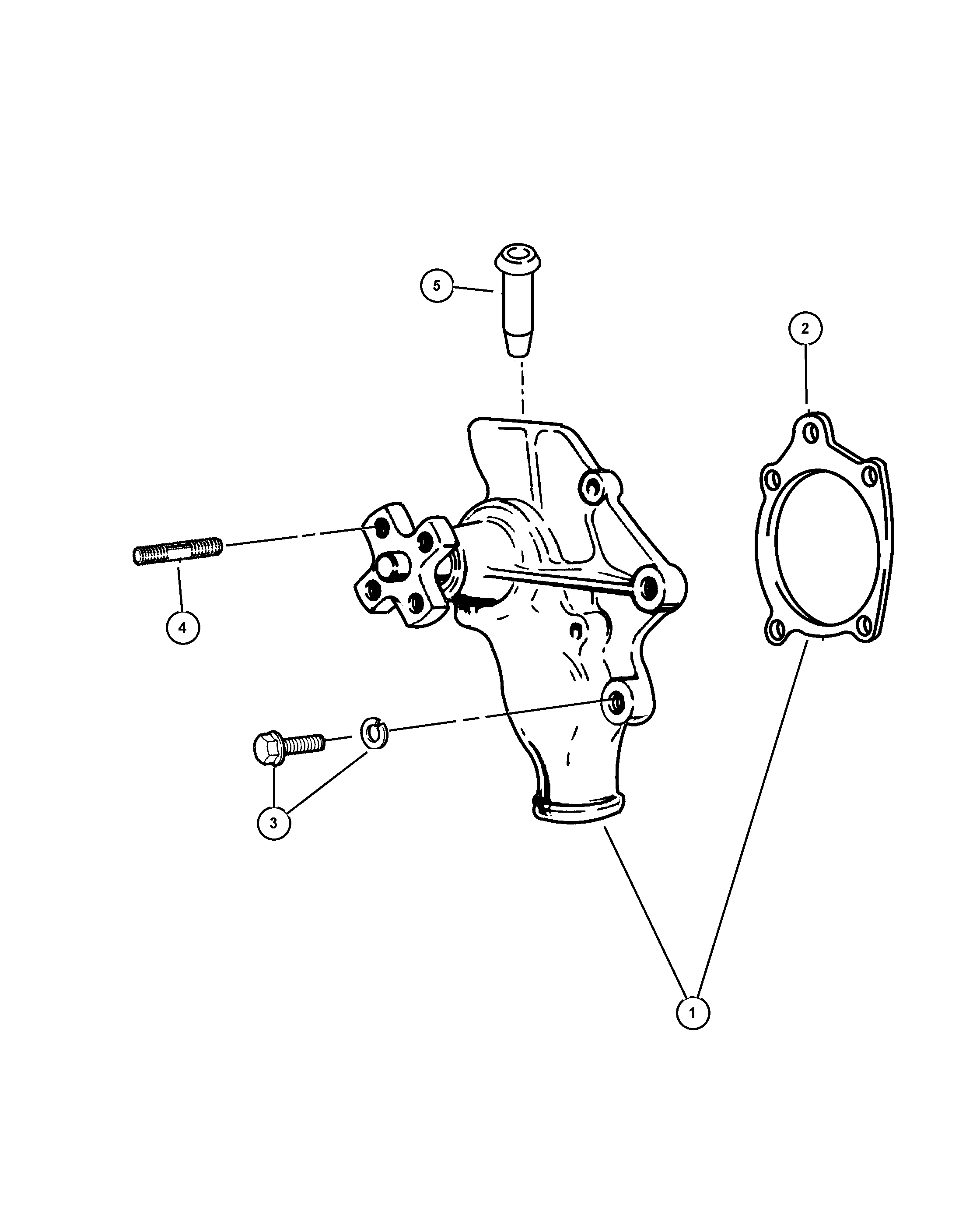 Dodge 4626 054AD - PUMP PACKAGE WATER furqanavto.az