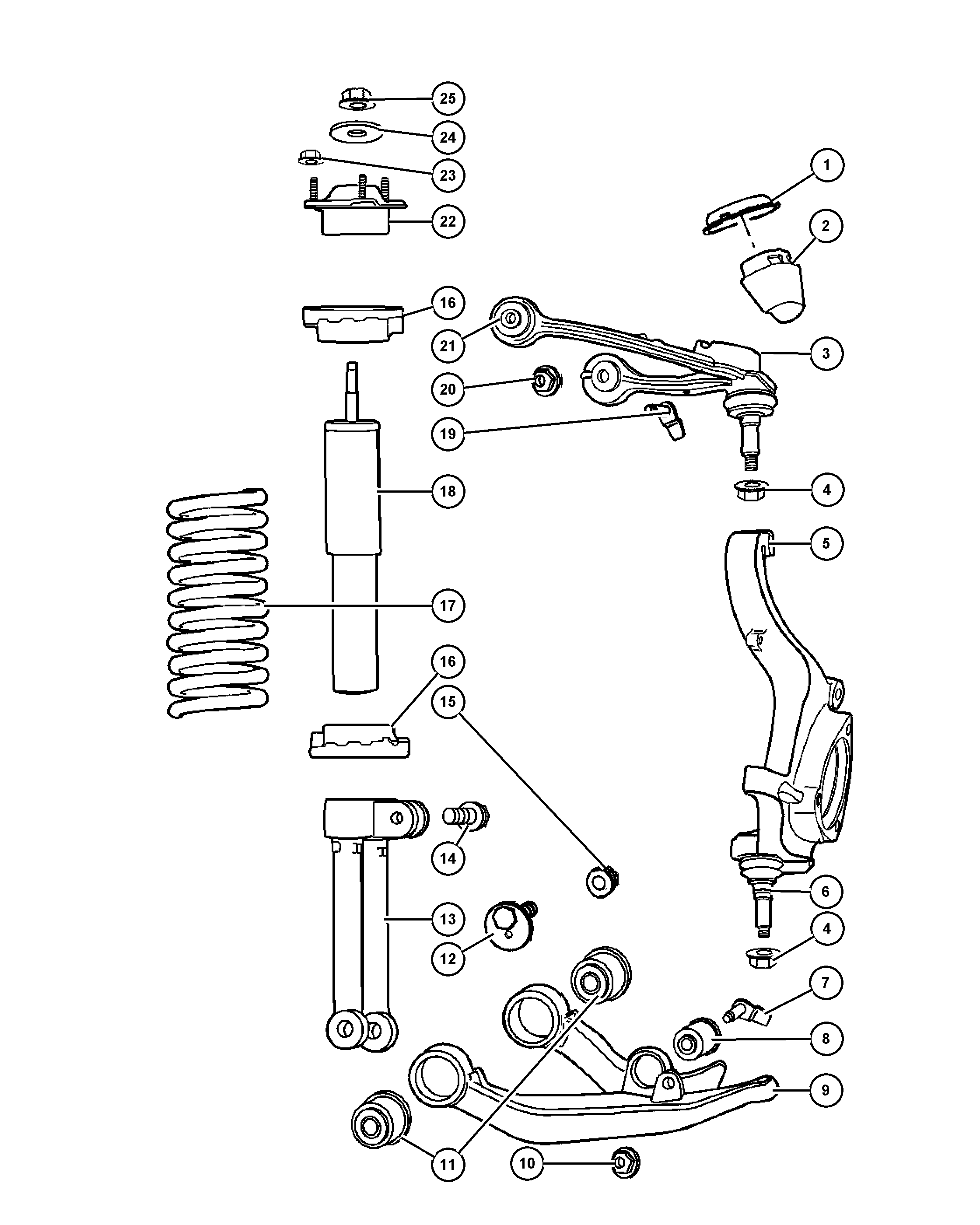 Chrysler 52088 632AC - Yolun idarəedici qolu furqanavto.az