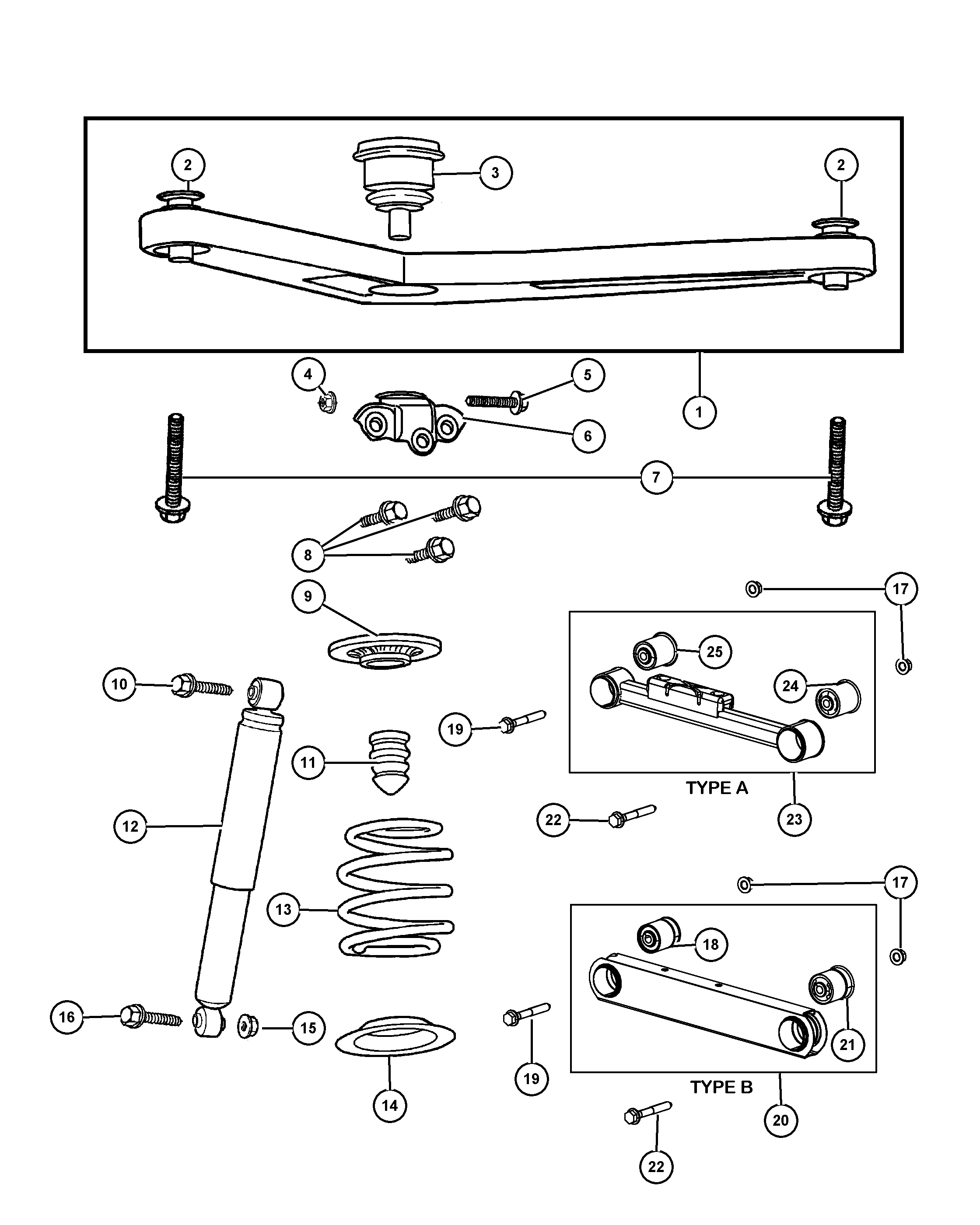 Dodge 5208 8425 - BUSHING CONTROL ARM, UPPER furqanavto.az