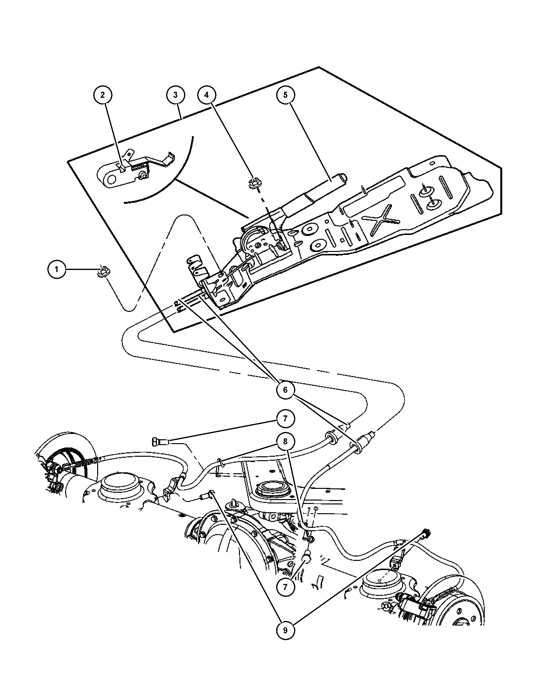 Jeep 52128 510AG - Kabel, dayanacaq əyləci furqanavto.az