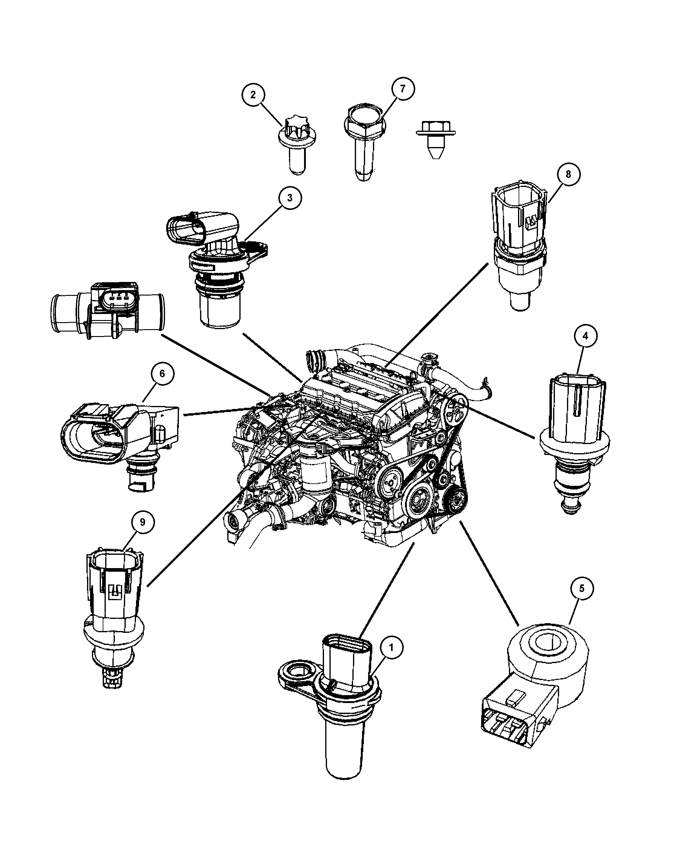 Jeep 68080 819AC - Sensor, eksantrik mili mövqeyi www.furqanavto.az